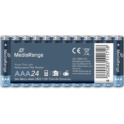 Batería Alcalina AAA Q-Connect - Alto Rendimiento - Pack de 20 Batería Alcalina AAA Q-Connect - Alto Rendimiento - Pack de 20