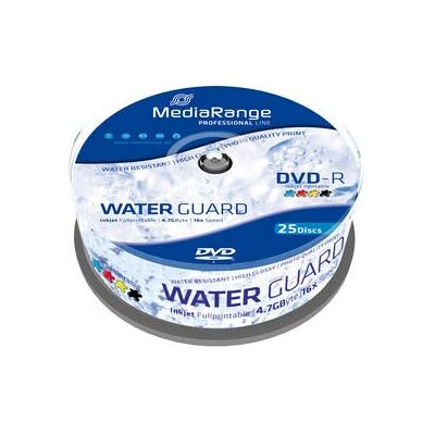MediaRange MRPL612 Weiße DVD-R 4,7GB 16x Wasserfest Inkjet Druck MediaRange MRPL612 Weiße DVD-R 4,7GB 16x Wasserfest Inkjet Druck
