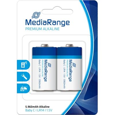MediaRange MRBAT108 Batería C Alcalina - Alta Capacidad MediaRange MRBAT108 Batería C Alcalina - Alta Capacidad