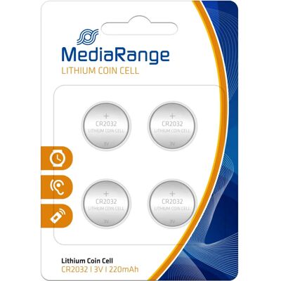 MediaRange MRBAT132 Batería de botón de litio - 3V - Batería doméstica MediaRange MRBAT132 Batería de botón de litio - 3V - Batería doméstica
