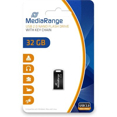 MediaRange MR922 32GB USB Flash Drive - USB Type-A / Micro-USB 2.0 MediaRange MR922 32GB USB Flash Drive - USB Type-A / Micro-USB 2.0