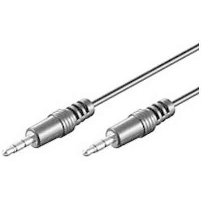 MediaRange 1m Audio Kabel - Geschirmt 3,5mm Stereo - Schwarz MediaRange 1m Audio Kabel - Geschirmt 3,5mm Stereo - Schwarz