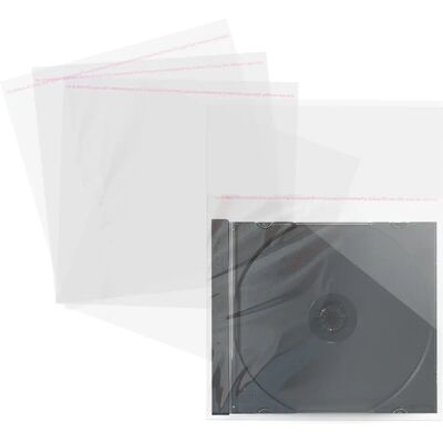 MediaRange Transparente Kunststoff-Folientaschen - CD-Hüllen MediaRange Transparente Kunststoff-Folientaschen - CD-Hüllen