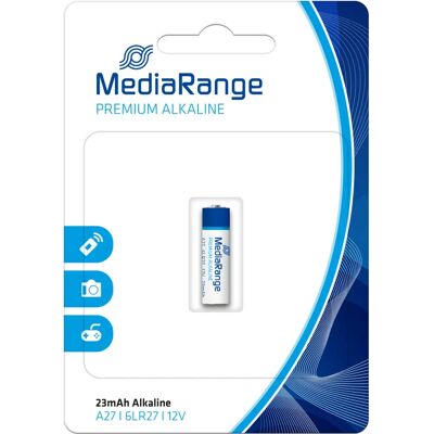 Pile alcaline MediaRange MRBAT115 - 12V, A27, 23mAh - Publicité Pile alcaline MediaRange MRBAT115 - 12V, A27, 23mAh - Publicité