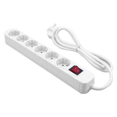 MediaRange MRCS206 Extensión - 6 Tomas - 1.4m - Blanco MediaRange MRCS206 Extensión - 6 Tomas - 1.4m - Blanco