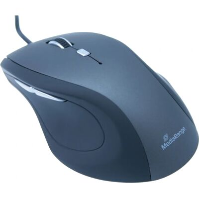 Souris MediaRange MROS202 - Optique, 2400 DPI, 5 Boutons, USB-A - Souris Bureau Souris MediaRange MROS202 - Optique, 2400 DPI, 5 Boutons, USB-A - Souris Bureau