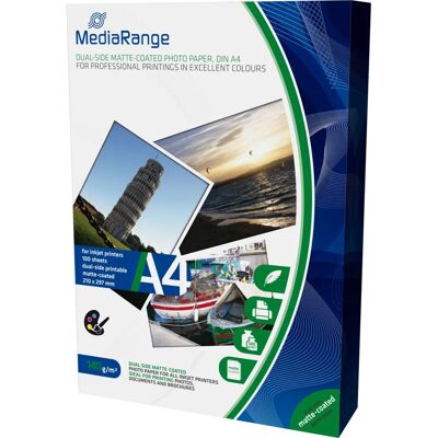 MediaRange MRINK111 Fotopapier - Wit Mat A4 MediaRange MRINK111 Fotopapier - Wit Mat A4