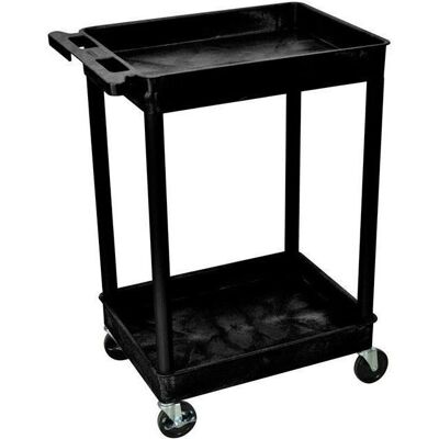 Manutan Schwerlast Kunststoffwagen - Schwarz - 180kg Manutan Schwerlast Kunststoffwagen - Schwarz - 180kg