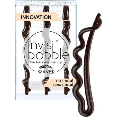 Invisibobble Waver Plus Pinces Foncées - Élastiques pour Cheveux - Publicité Invisibobble Waver Plus Pinces Foncées - Élastiques pour Cheveux - Publicité
