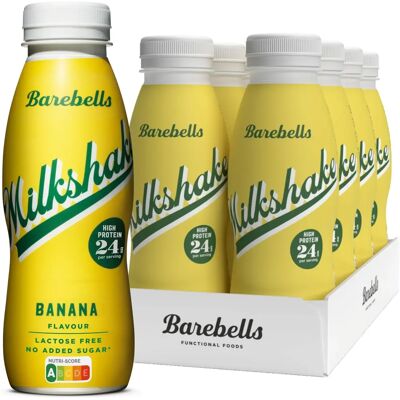 Barebells - Protein Milkshake Banane - 8x330ml - Milkshake - Publicité Barebells - Protein Milkshake Banane - 8x330ml - Milkshake - Publicité
