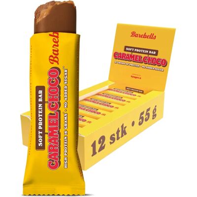 Barre de Protéines Barebells - Caramel Moelleux - Snack Sain - Publicité Barre de Protéines Barebells - Caramel Moelleux - Snack Sain - Publicité