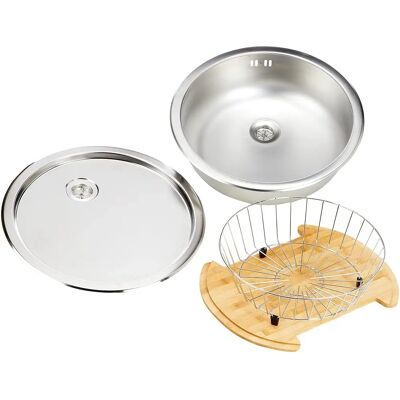 Évier Respekta - Ensemble de bassine ronde - Cuisine - Publicité Évier Respekta - Ensemble de bassine ronde - Cuisine - Publicité