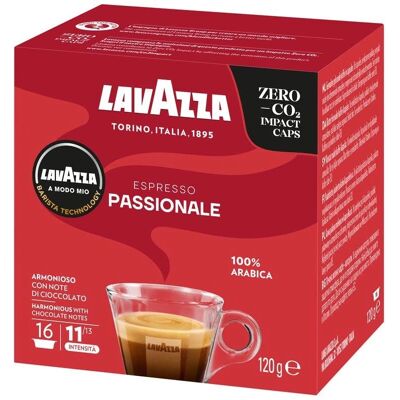 Lavazza - A Modo Mio Passionale 16 - Capsules de café - Publicité Lavazza - A Modo Mio Passionale 16 - Capsules de café - Publicité
