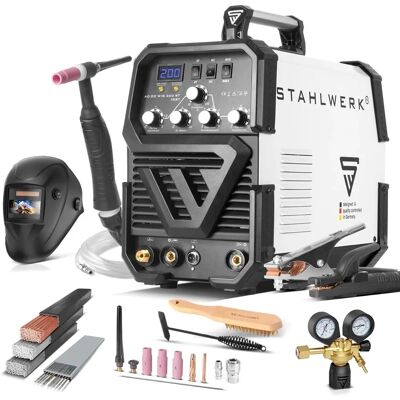 STAHLWERK AC/DC TIG 200 ST IGBT - Saldatore - Alluminio, Acciaio, Inox, Rame STAHLWERK AC/DC TIG 200 ST IGBT - Saldatore - Alluminio, Acciaio, Inox, Rame