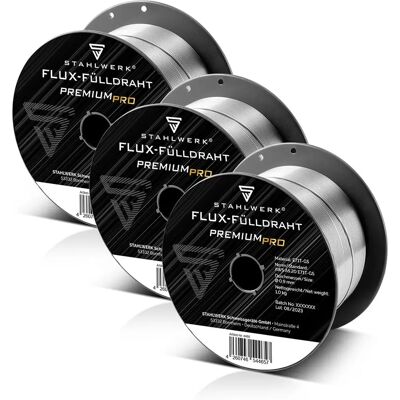 Filo saldatura Stahlwerk E71T-GS - Set di 3 0,9mm 1kg Filo saldatura Stahlwerk E71T-GS - Set di 3 0,9mm 1kg