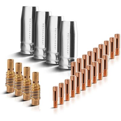 STAHLWERK Schweißzubehör Set 28 Stück - MIG MAG Teile STAHLWERK Schweißzubehör Set 28 Stück - MIG MAG Teile