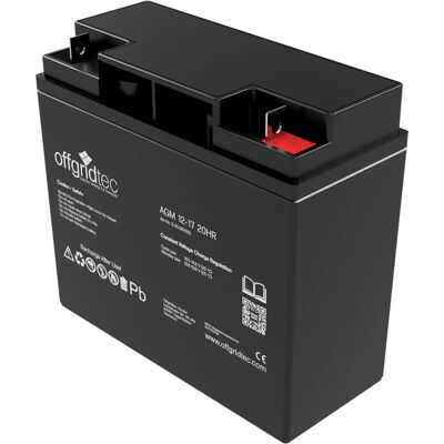 Batterie AGM 12V/17Ah pour solaire, UPS, camping - Publicité Batterie AGM 12V/17Ah pour solaire, UPS, camping - Publicité