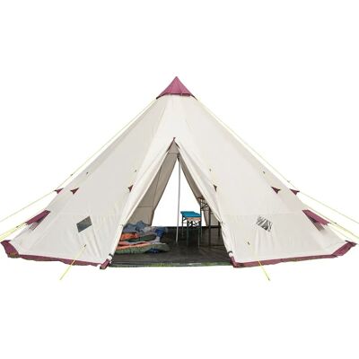 Tente India Tipii 301 Xl Skandika - 12 Personnes, Pyramidale, Toutes saisons - Publicité Tente India Tipii 301 Xl Skandika - 12 Personnes, Pyramidale, Toutes saisons - Publicité