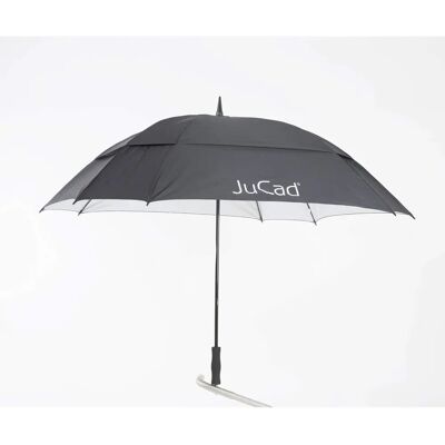 JuCad Windproof Regenschirm - Universell, Schwarz, 150cm - Golfschirm JuCad Windproof Regenschirm - Universell, Schwarz, 150cm - Golfschirm