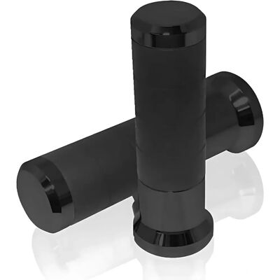 Poignées Chauffantes en Titane KOSO - Unisex - Noir - 22mm - Publicité Poignées Chauffantes en Titane KOSO - Unisex - Noir - 22mm - Publicité