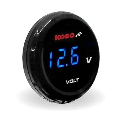 KOSO i-GEAR Voltmètre Bleu - Affichage Numérique - Véhicule - Publicité KOSO i-GEAR Voltmètre Bleu - Affichage Numérique - Véhicule - Publicité
