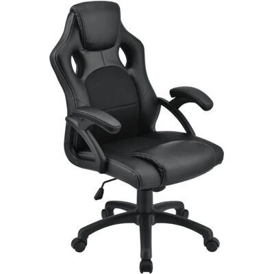 Juskys Montreal Ergonomiczny Gamingowy Krzesło Biurkowe - Czarny Juskys Montreal Ergonomiczny Gamingowy Krzesło Biurkowe - Czarny