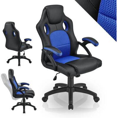 Juskys Montreal Blau Ergonomischer Bürostuhl - Büroeinrichtung Juskys Montreal Blau Ergonomischer Bürostuhl - Büroeinrichtung