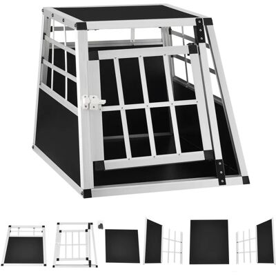 Juskys Aluminium HondenTransportbox M - 69×54×51 Cm - Auto Hondenbox Robuust & - Zeer Goed Zilver M Juskys Aluminium HondenTransportbox M - 69×54×51 Cm - Auto Hondenbox Robuust & - Zeer Goed Zilver M