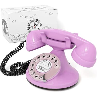 Téléphone Rétro à Roue Opis Technology - Design Classique et Moderne - Publicité Téléphone Rétro à Roue Opis Technology - Design Classique et Moderne - Publicité