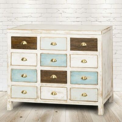 PureHaven - Vintage Vollholz - 110x45x90 cm - Kommode PureHaven - Vintage Vollholz - 110x45x90 cm - Kommode