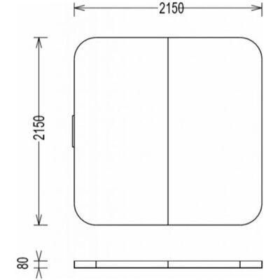 PureHaven - Poolabdeckung - 215x215 cm - Schnallen-Verschluss PureHaven - Poolabdeckung - 215x215 cm - Schnallen-Verschluss