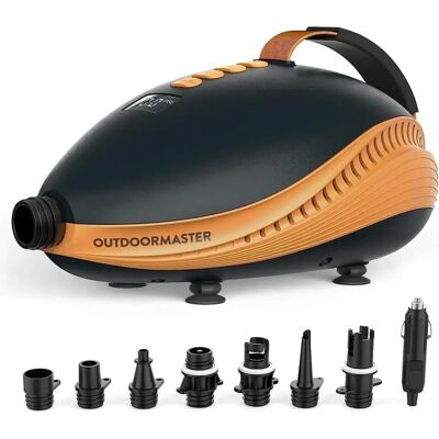 OutdoorMaster The Dolphin - Kompakte elektrische Luftpumpe für SUP-Boards OutdoorMaster The Dolphin - Kompakte elektrische Luftpumpe für SUP-Boards
