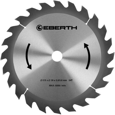 EBERTH LS2-315X24T - 315 mm Durchmesser, 24 Zähne, 30 mm Bohrung - Kreissägeblatt EBERTH LS2-315X24T - 315 mm Durchmesser, 24 Zähne, 30 mm Bohrung - Kreissägeblatt