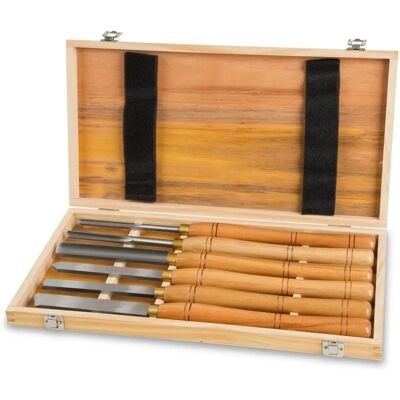 Set di Utensili per Tornitura del Legno - Lame in HSS Ergonomiche 30cm Set di Utensili per Tornitura del Legno - Lame in HSS Ergonomiche 30cm