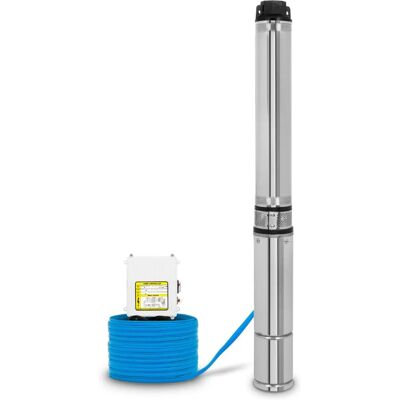 EBERTH Tiefbrunnenpumpe 4 Zoll Edelstahl - Wasserpumpe EBERTH Tiefbrunnenpumpe 4 Zoll Edelstahl - Wasserpumpe