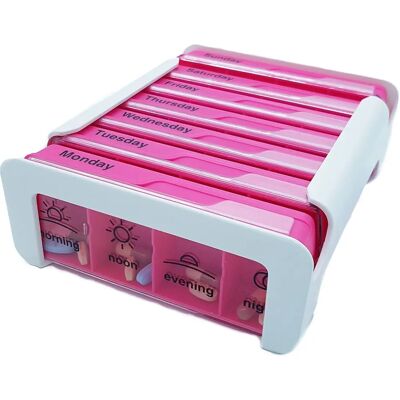 Anabox Compact 7 Dage Pink Medicinsk Pillenorganisator - Medicinsk Udstyr Anabox Compact 7 Dage Pink Medicinsk Pillenorganisator - Medicinsk Udstyr