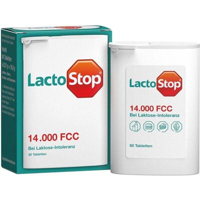 Hübner Lactosefreies Nahrungsergänzungsmittel - LactoStop 14.000 FCC Hübner Lactosefreies Nahrungsergänzungsmittel - LactoStop 14.000 FCC