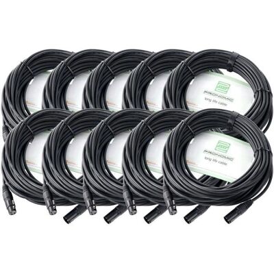 Pronomic - Câble Microphone XLR - 3-Pin - Mâle-Femelle - 20m - Publicité Pronomic - Câble Microphone XLR - 3-Pin - Mâle-Femelle - 20m - Publicité