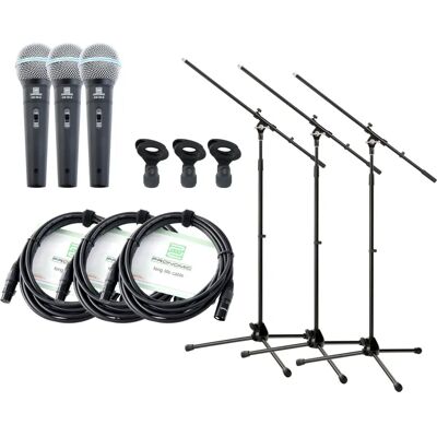 Pronomic - 3x Clips de microphone - Accessoire microphonique - Publicité Pronomic - 3x Clips de microphone - Accessoire microphonique - Publicité