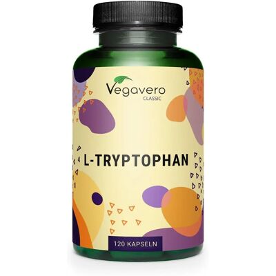 Vegavero L-Triptofan - Apoia o sono e o humor - 500 mg 120 Cápsulas Vegavero L-Triptofan - Apoia o sono e o humor - 500 mg 120 Cápsulas