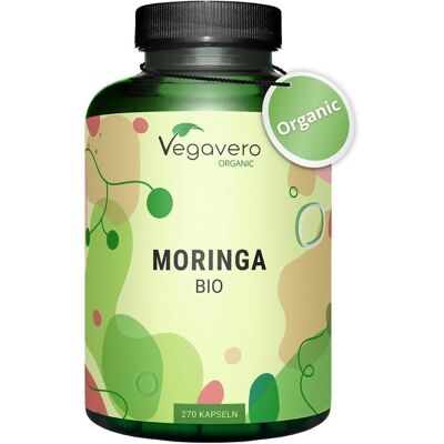 Vegavero Moringa Oleifera Orgânico 270 Cápsulas - Suplemento Vegavero Moringa Oleifera Orgânico 270 Cápsulas - Suplemento