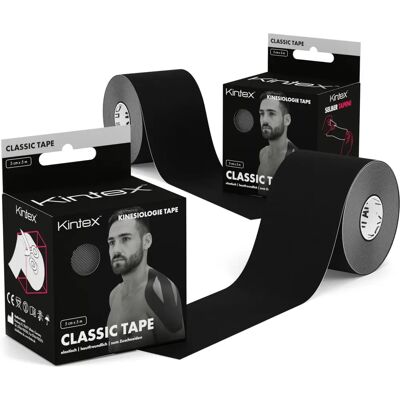Kintex Tape Kinésio Noir - Tape Kinésio - Publicité Kintex Tape Kinésio Noir - Tape Kinésio - Publicité