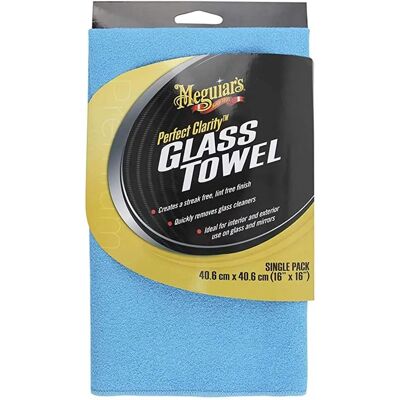 Serviette en microfibre Meguiar's G190301EU Clarté Parfaite - Bleu, Grand Serviette en microfibre Meguiar's G190301EU Clarté Parfaite - Bleu, Grand