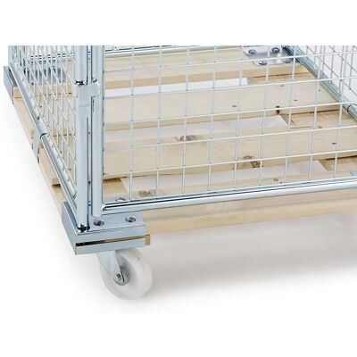Contenedor de acero antirrobo con plataforma de madera - Contenedor de almacenamiento Contenedor de acero antirrobo con plataforma de madera - Contenedor de almacenamiento