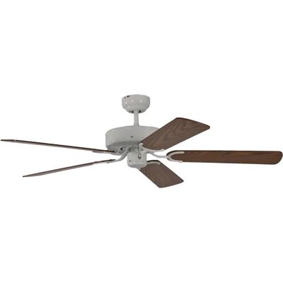 PEPEO GMBH Ventilatore da soffitto Potkuri Bianco / Rovere - Reversibile 132cm - Ventilatore da soffitto PEPEO GMBH Ventilatore da soffitto Potkuri Bianco / Rovere - Reversibile 132cm - Ventilatore da soffitto