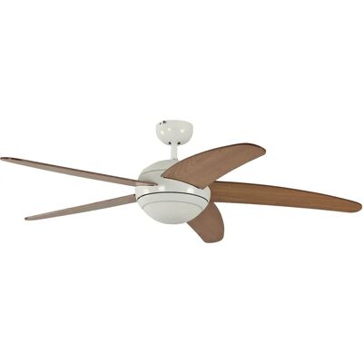 Pepeo Melton Wit / Esdoorn Plafondventilator - 132cm - Plafondventilator Pepeo Melton Wit / Esdoorn Plafondventilator - 132cm - Plafondventilator