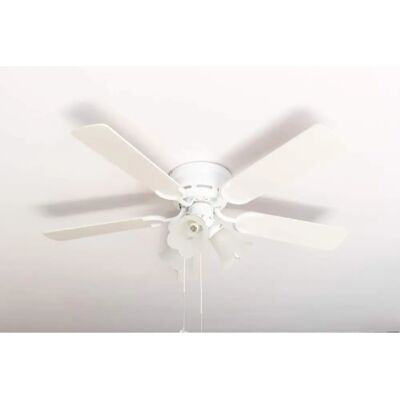 Pepeo Kisa Deluxe Wit / Esdoorn Plafondventilator - Fan Pepeo Kisa Deluxe Wit / Esdoorn Plafondventilator - Fan