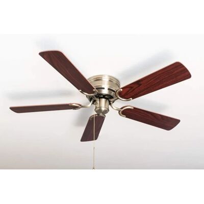 Pepeo Kisa Deluxe AB Bois de rose / Noyer plafond fan - Ventilateur de plafond - Publicité Pepeo Kisa Deluxe AB Bois de rose / Noyer plafond fan - Ventilateur de plafond - Publicité