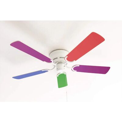 Pepeo Kisa Reversible Multicolor White Ceiling Fan - Ceiling Fan Pepeo Kisa Reversible Multicolor White Ceiling Fan - Ceiling Fan