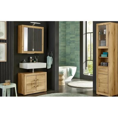 smart Malmö Badschrank - holzfarben - 42x186x36 cm smart Malmö Badschrank - holzfarben - 42x186x36 cm